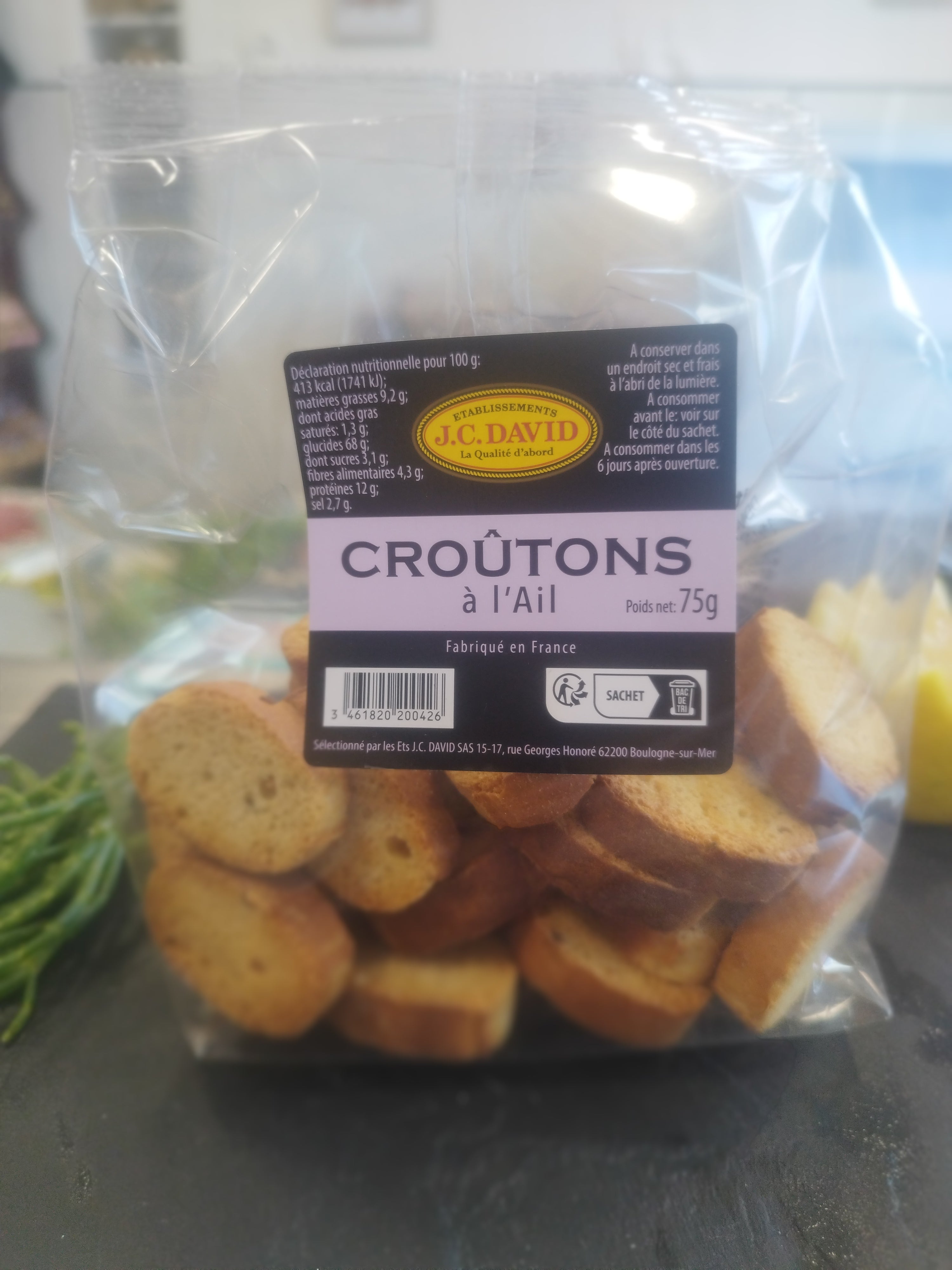 Mini croûton à l'ail